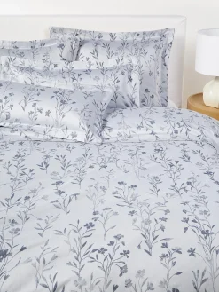 Federa in raso di cotone con motivo jacquard Hurley
