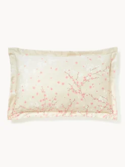 Federa in raso di cotone con stampa floreale Sakura