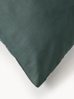 Federa in raso di cotone con stampa floreale Flori