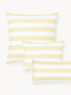Federa reversibile in cotone a righe Lorena