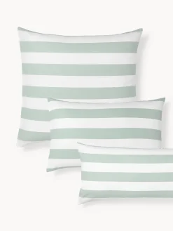 Federa reversibile in cotone a righe Lorena