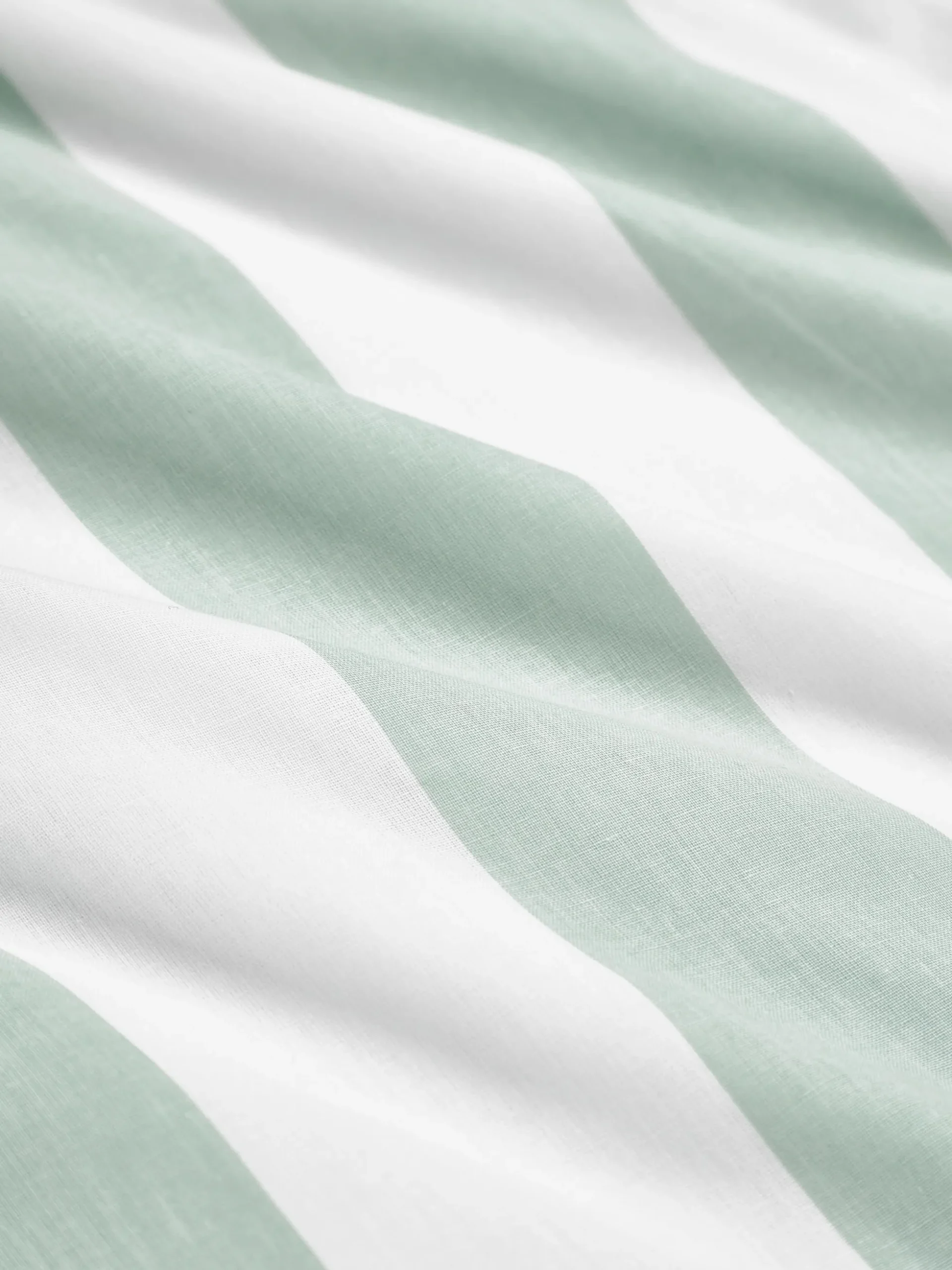 Federa reversibile in cotone a righe Lorena