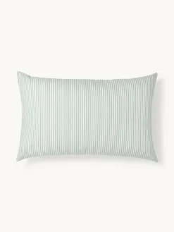 Federa reversibile in cotone a righe Lorena