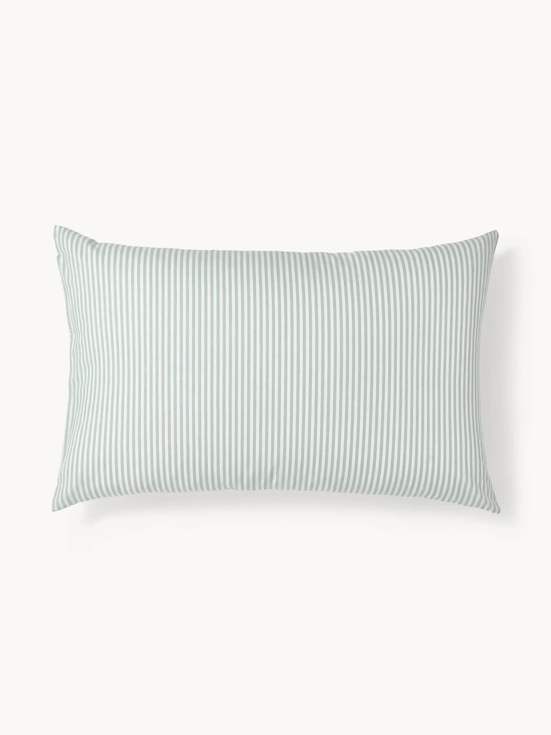 Federa reversibile in cotone a righe Lorena