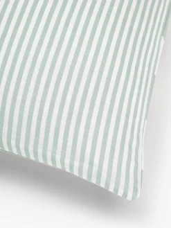 Federa reversibile in cotone a righe Lorena