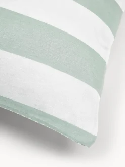 Federa reversibile in cotone a righe Lorena