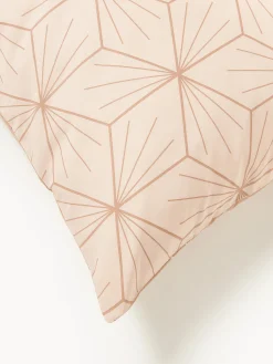 Federa reversibile in cotone con stampa geometrica Ilda