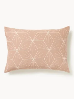 Federa reversibile in cotone con stampa geometrica Ilda