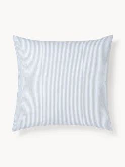 Federa reversibile in cotone a righe Lorena