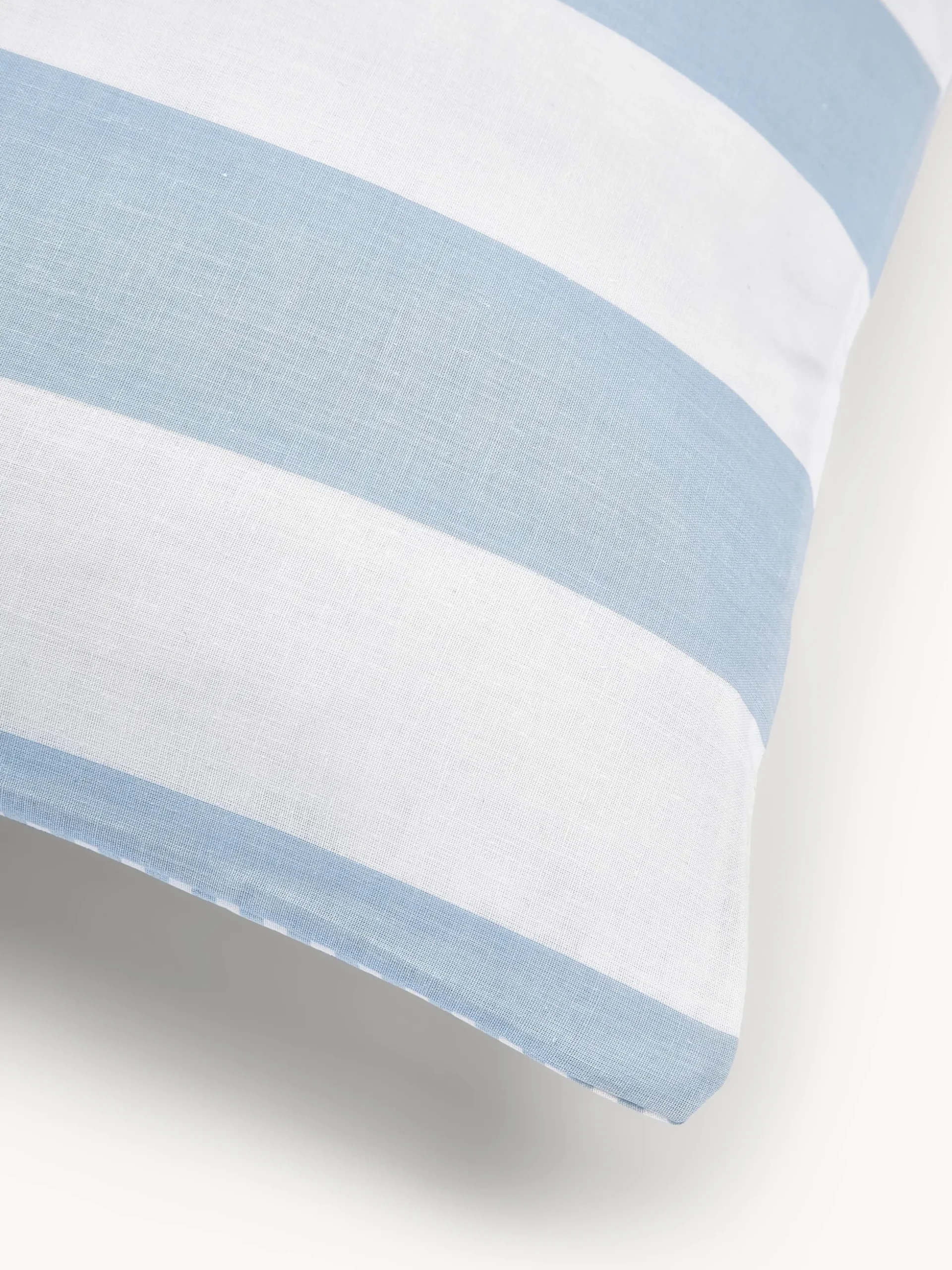 Federa reversibile in cotone a righe Lorena