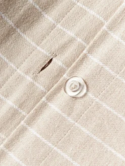 Federa reversibile in flanella di cotone a quadri Noelle