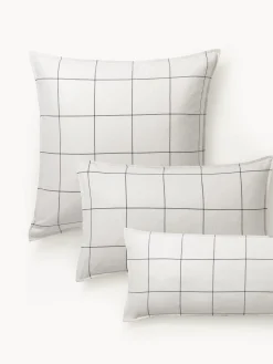 Federa reversibile in flanella di cotone a quadri Noelle