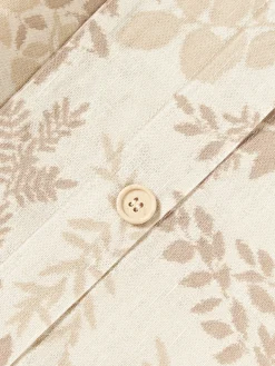 Federa con stampa foglie Pola
