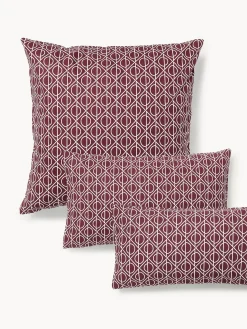 Federa in cotone con stampa geometrica Jella