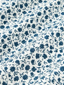 Federa in cotone lavato con motivo floreale Nolana
