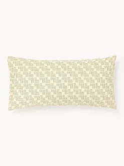 Federa in cotone percalle con stampa geometrica Inki