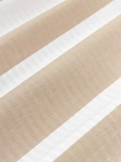 Federa reversibile in cotone a righe Lorena