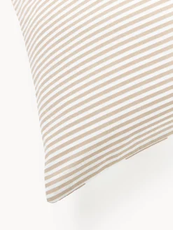 Federa reversibile in cotone a righe Lorena
