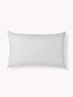 Federa reversibile in cotone a righe Lorena