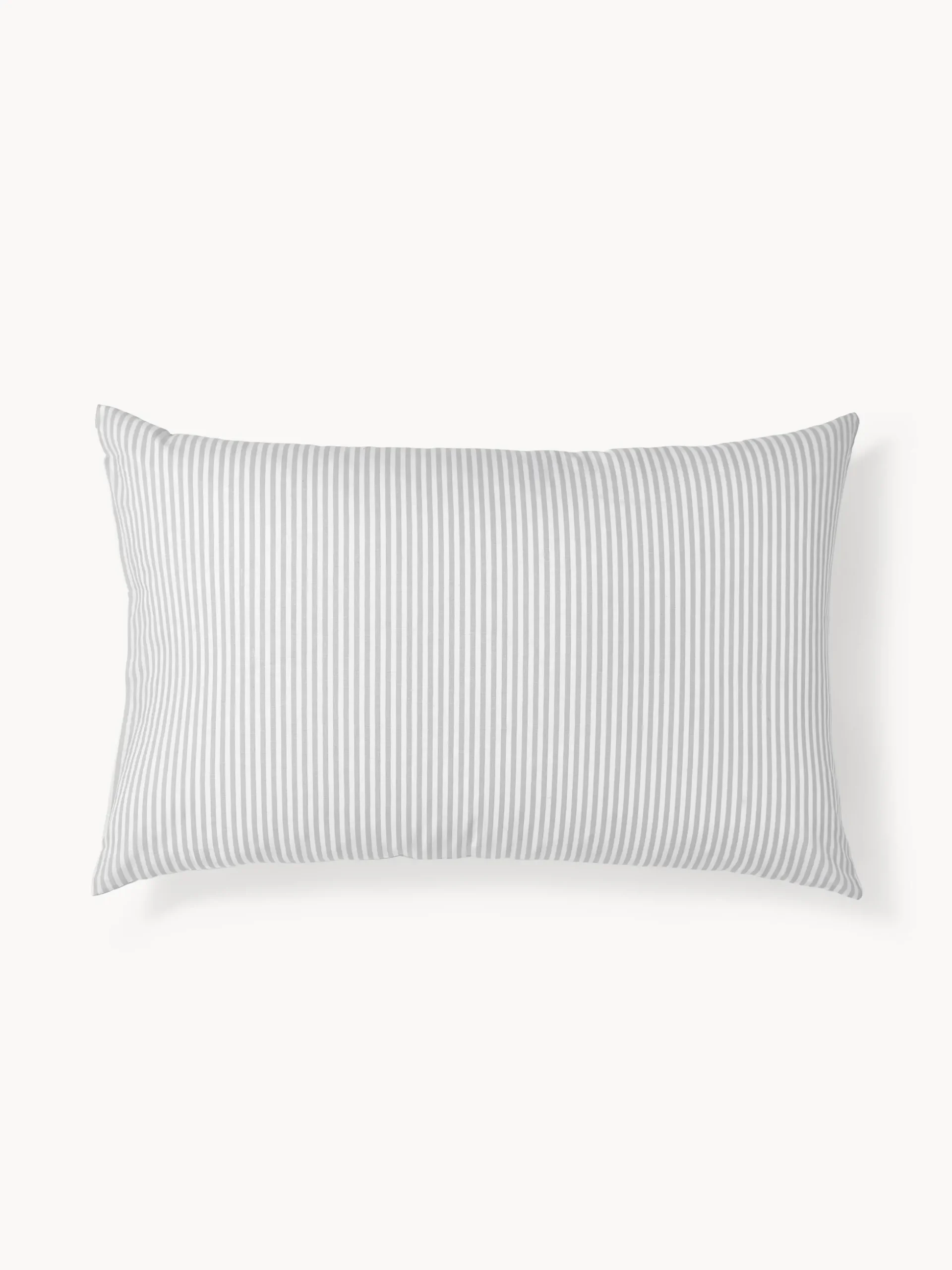 Federa reversibile in cotone a righe Lorena