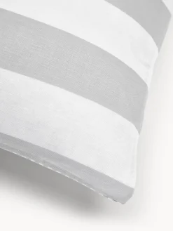 Federa reversibile in cotone a righe Lorena