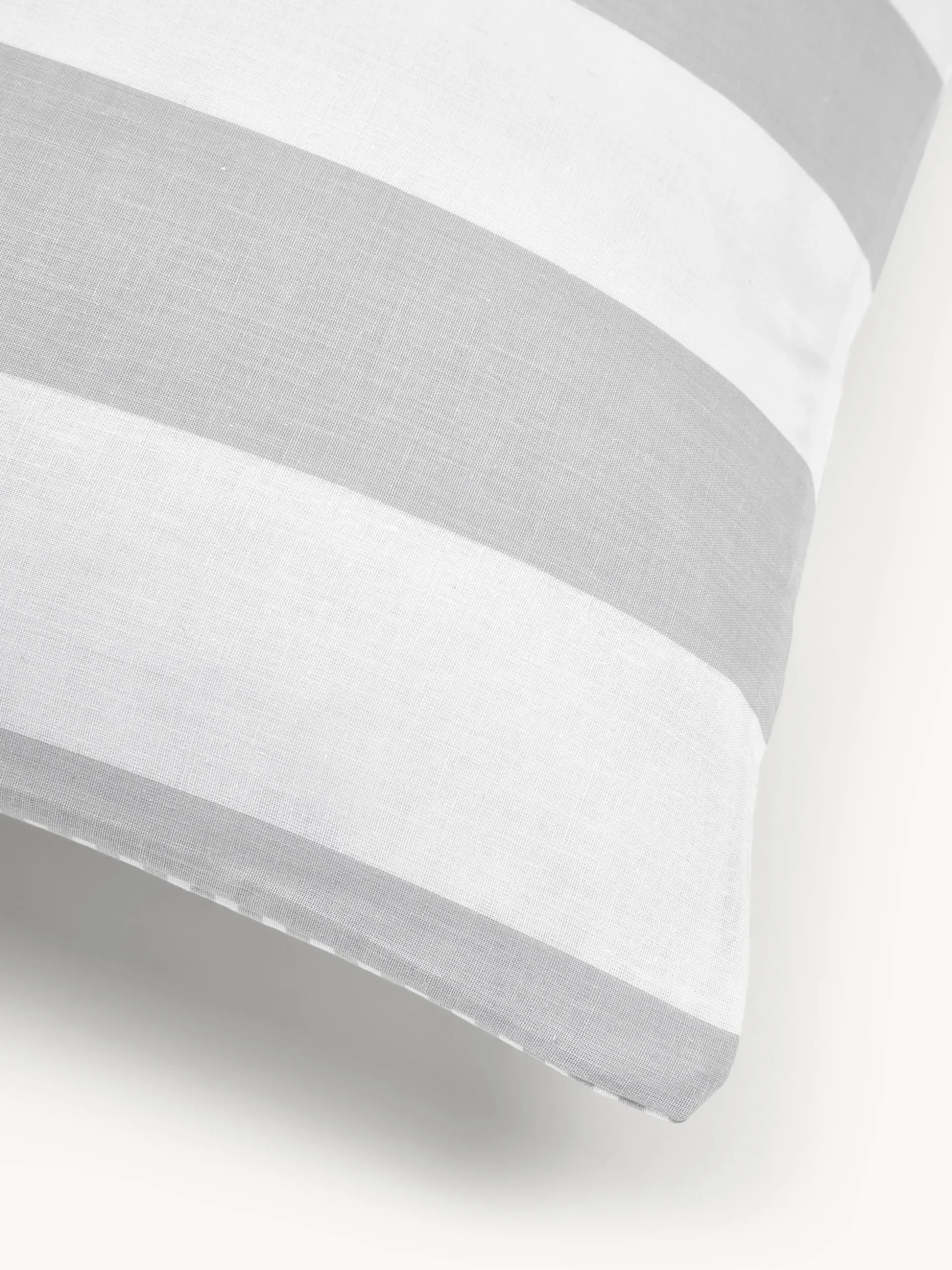 Federa reversibile in cotone a righe Lorena