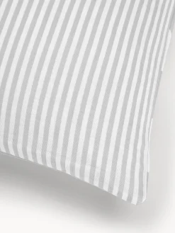 Federa reversibile in cotone a righe Lorena