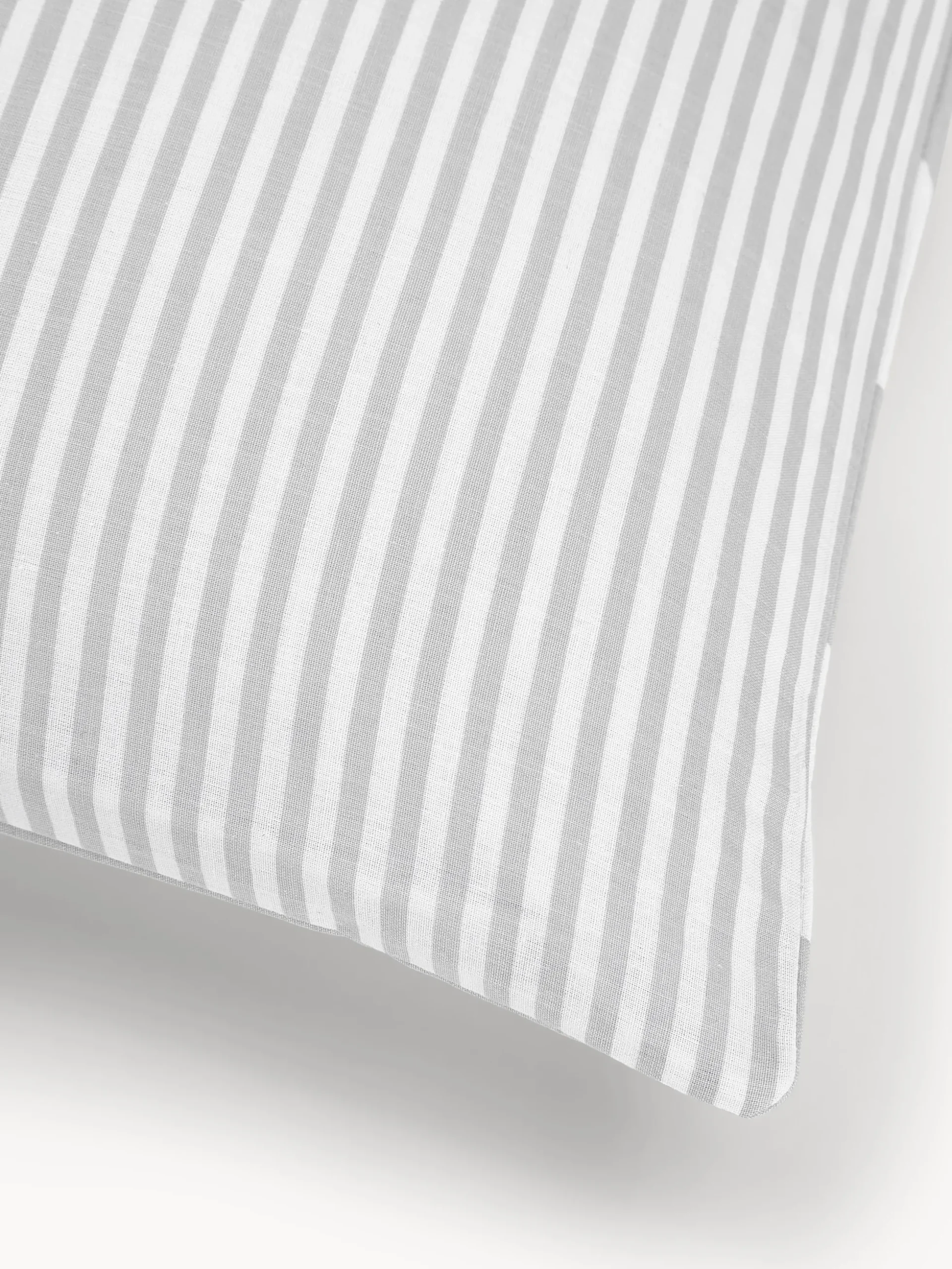 Federa reversibile in cotone a righe Lorena