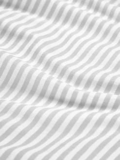 Federa reversibile in cotone a righe Lorena