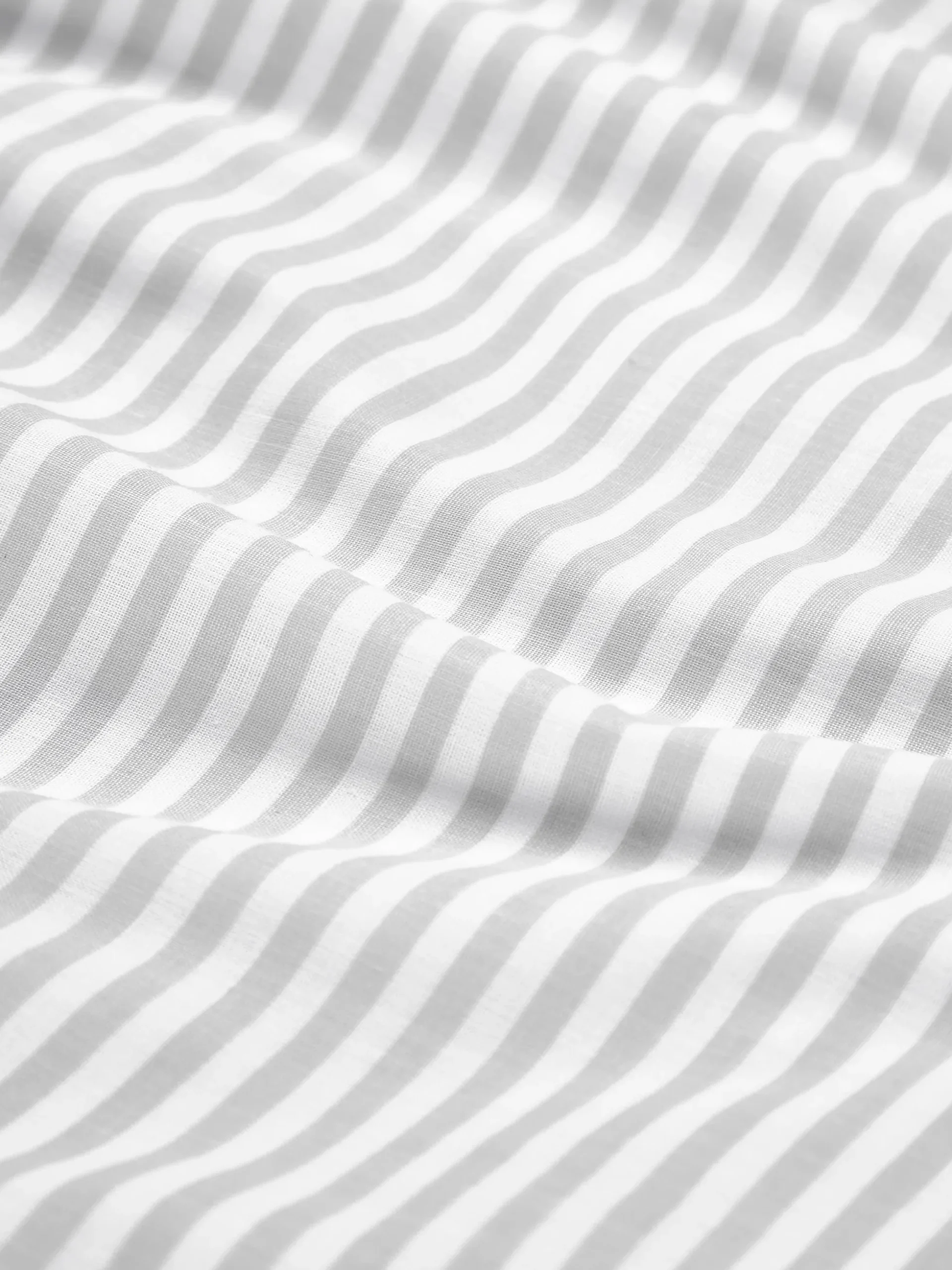 Federa reversibile in cotone a righe Lorena