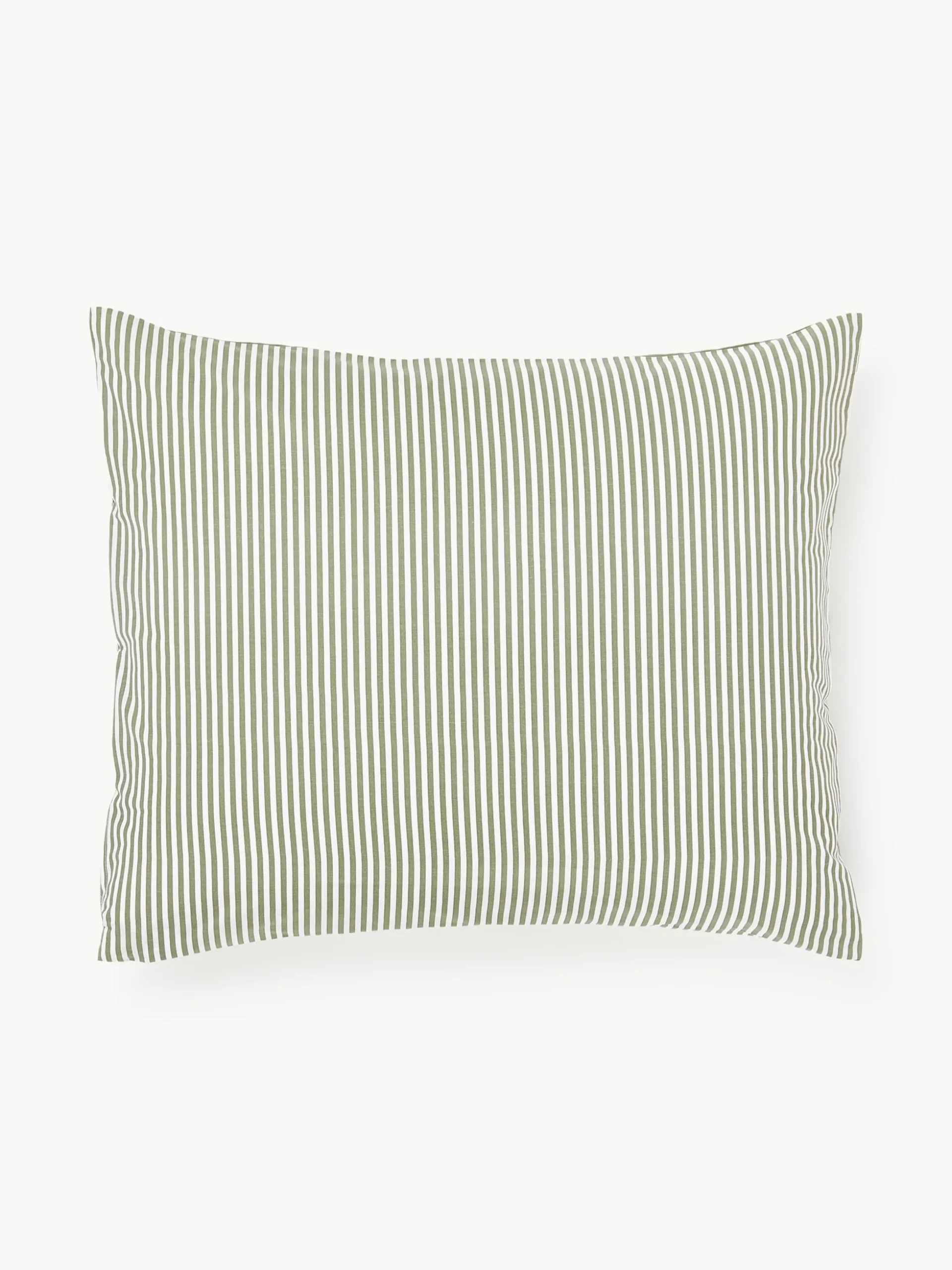 Federa reversibile in cotone a righe Lorena