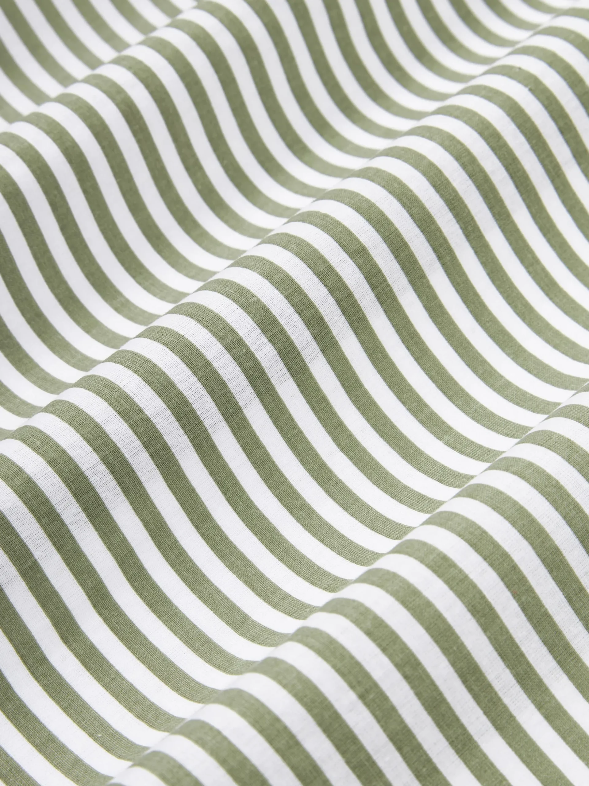 Federa reversibile in cotone a righe Lorena