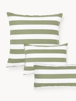 Federa reversibile in cotone a righe Lorena