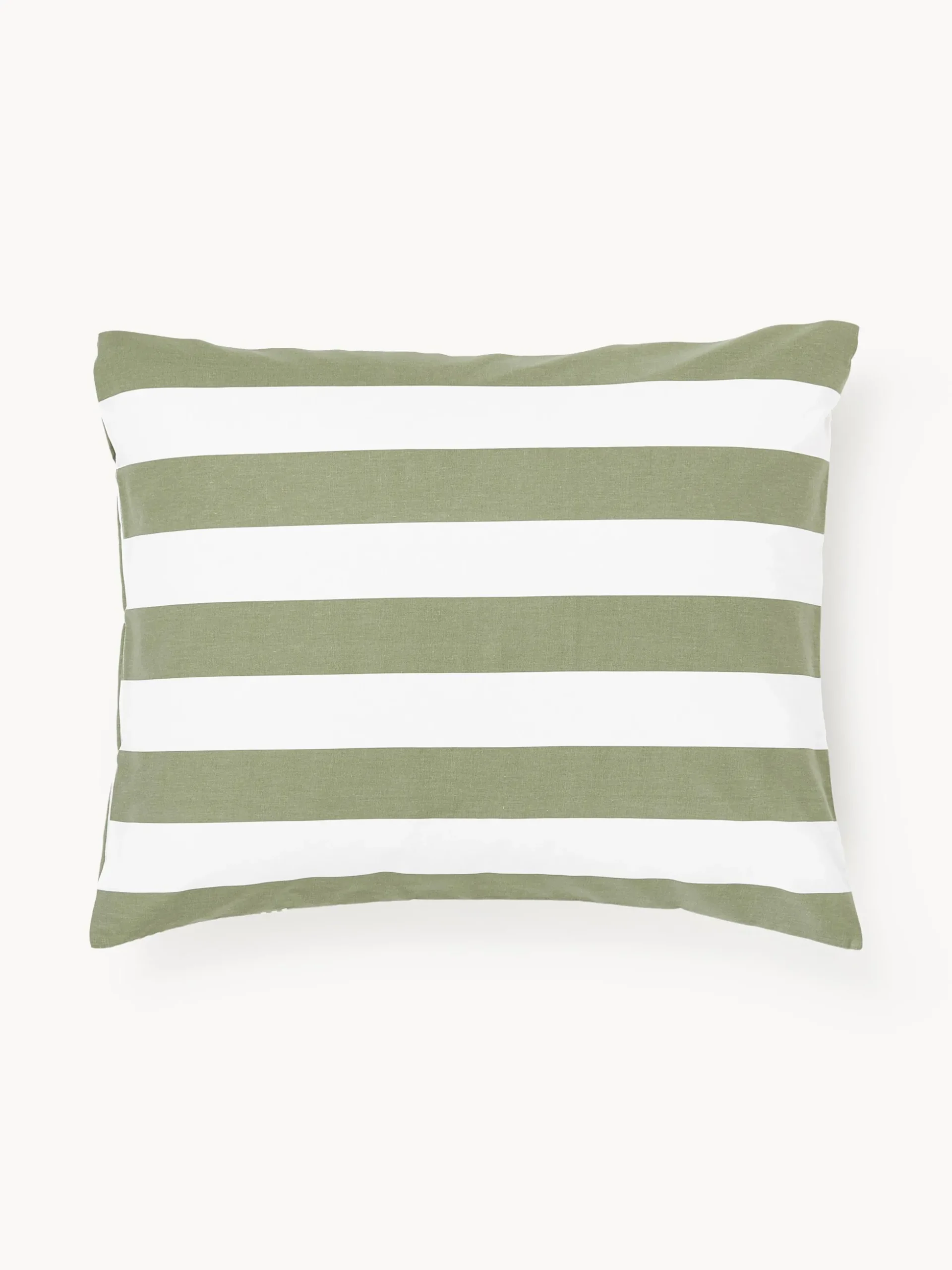 Federa reversibile in cotone a righe Lorena