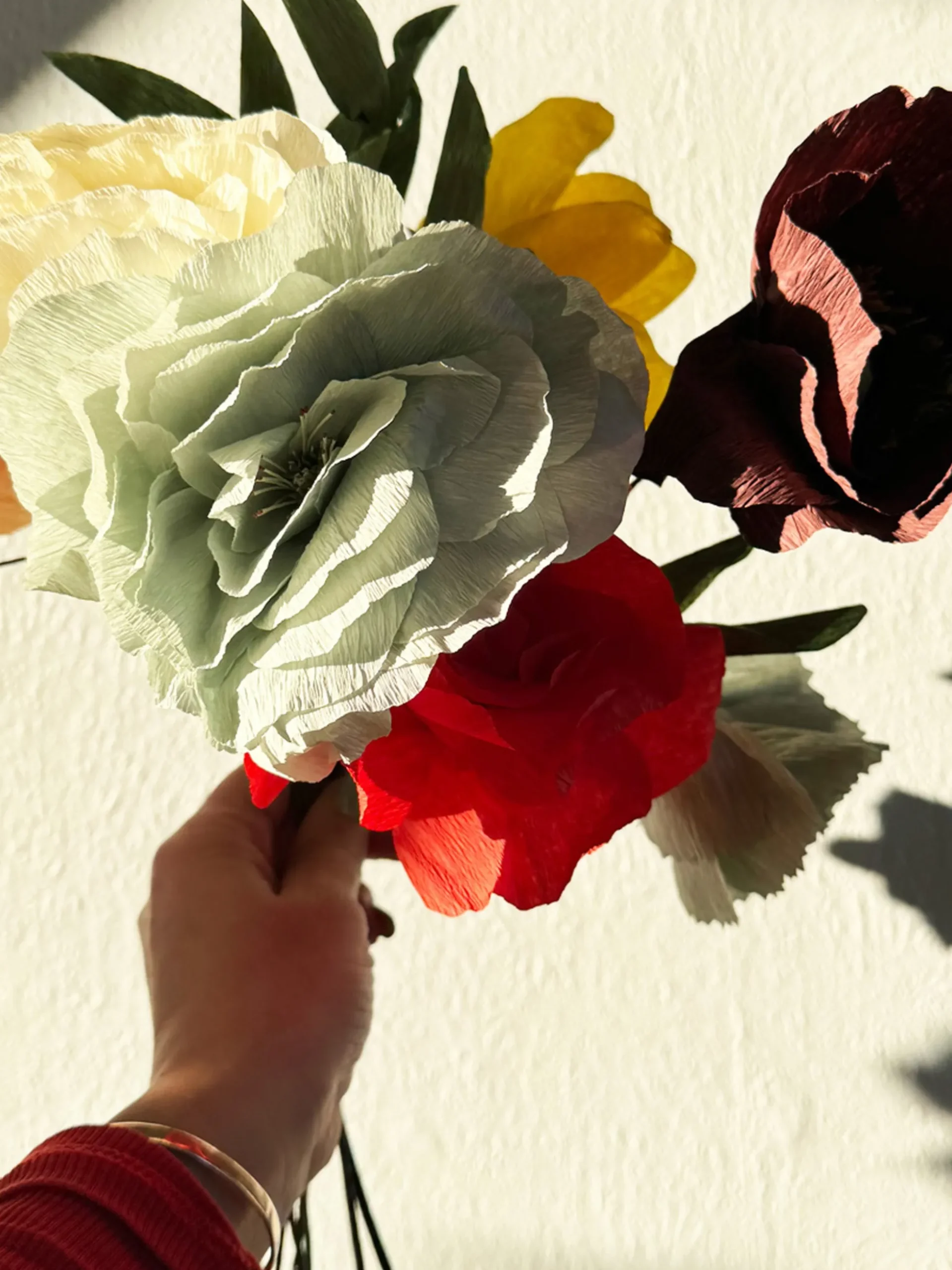 Fiore artificiale fatto a mano Poppy