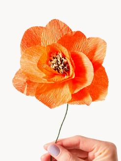 Fiore artificiale fatto a mano Poppy