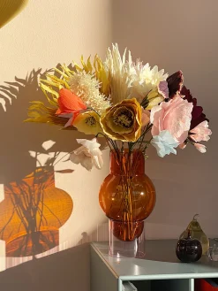Fiore artificiale fatto a mano Ice Poppy