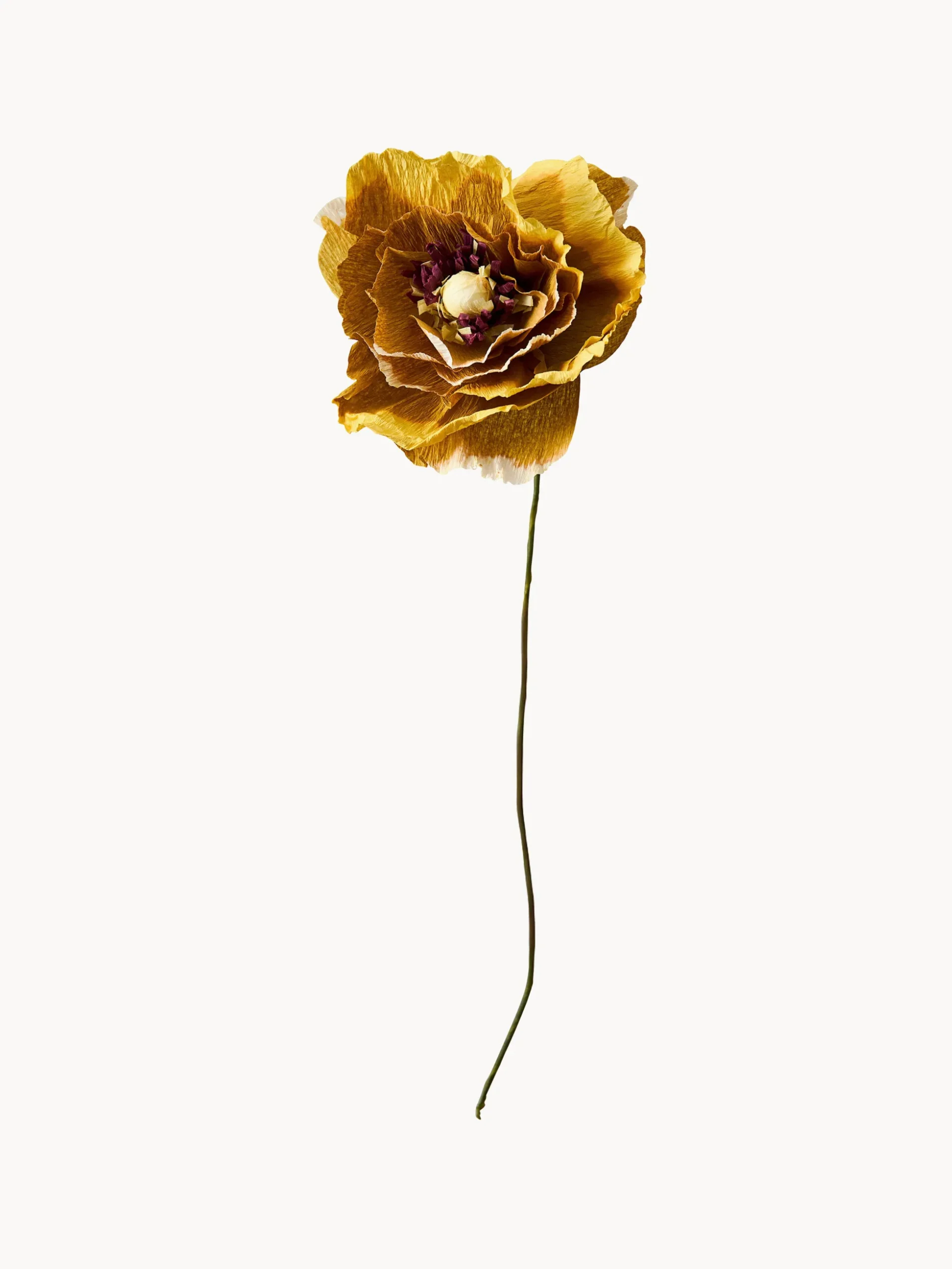 Fiore artificiale fatto a mano Ice Poppy