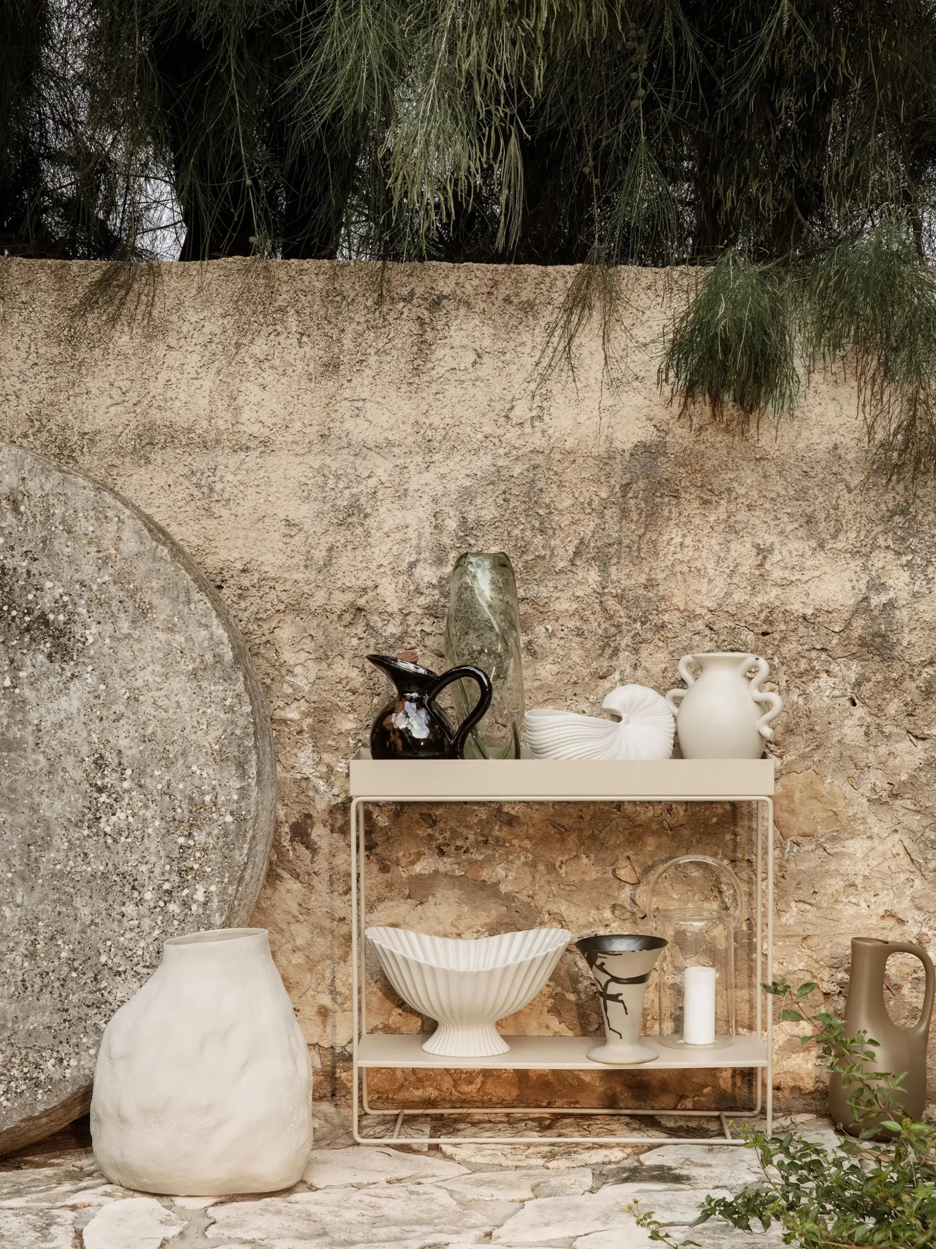 Fioriera con ripiano Plant Box