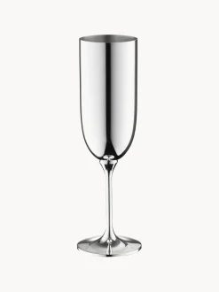 Flûte da champagne placcata in argento fatto a mano Dante