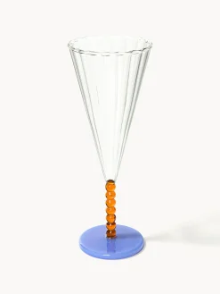 Flute da champagne fatti a mano Perle 2 pz