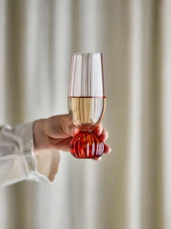 Flute da champagne in vetro soffiato Taurin
