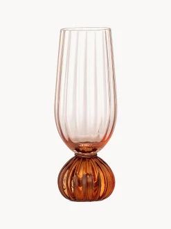 Flute da champagne in vetro soffiato Taurin