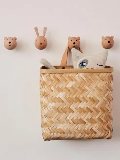 Gancio appendiabiti da parete in legno di faggio Bear