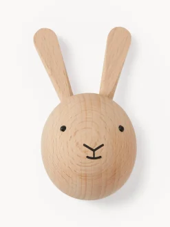 Gancio appendiabiti da parete in legno di faggio Rabbit