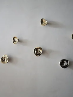 Gancio da parete fatto a mano Ripple