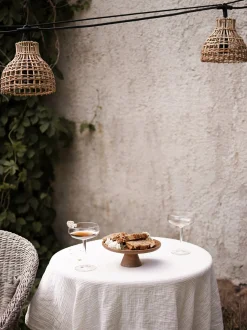 Ghirlanda luminosa da esterno in rattan Sarah, 650 cm