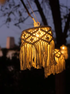 Ghirlanda solare a LED in cotone Mykonos