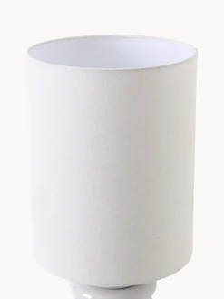 Grande lampada da tavolo con base in legno Nicolas