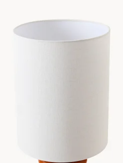 Grande lampada da tavolo con base in legno Nicolas